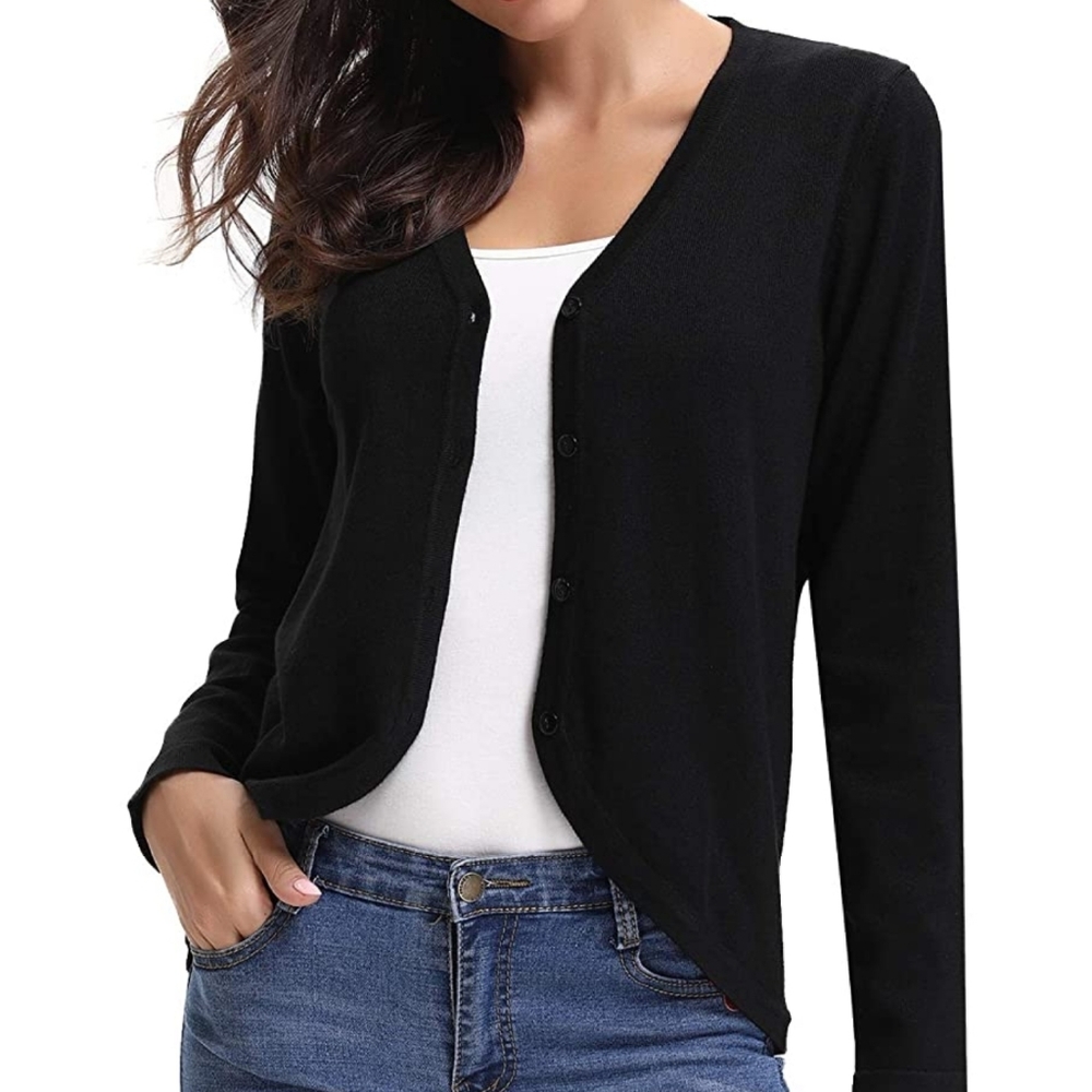Womens Cardigan Sweater Button Down